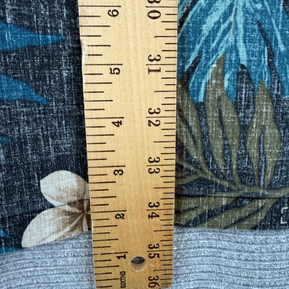 Vtg‎ 90s Reyn Spooner Sz 3XL Hawaiian Popover Orange Tan Blue Monstera Floral